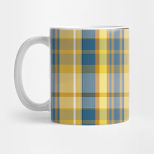 Sunset and Sunrise Aesthetic Conall 2 Hand Drawn Textured Plaid Pattern Mug